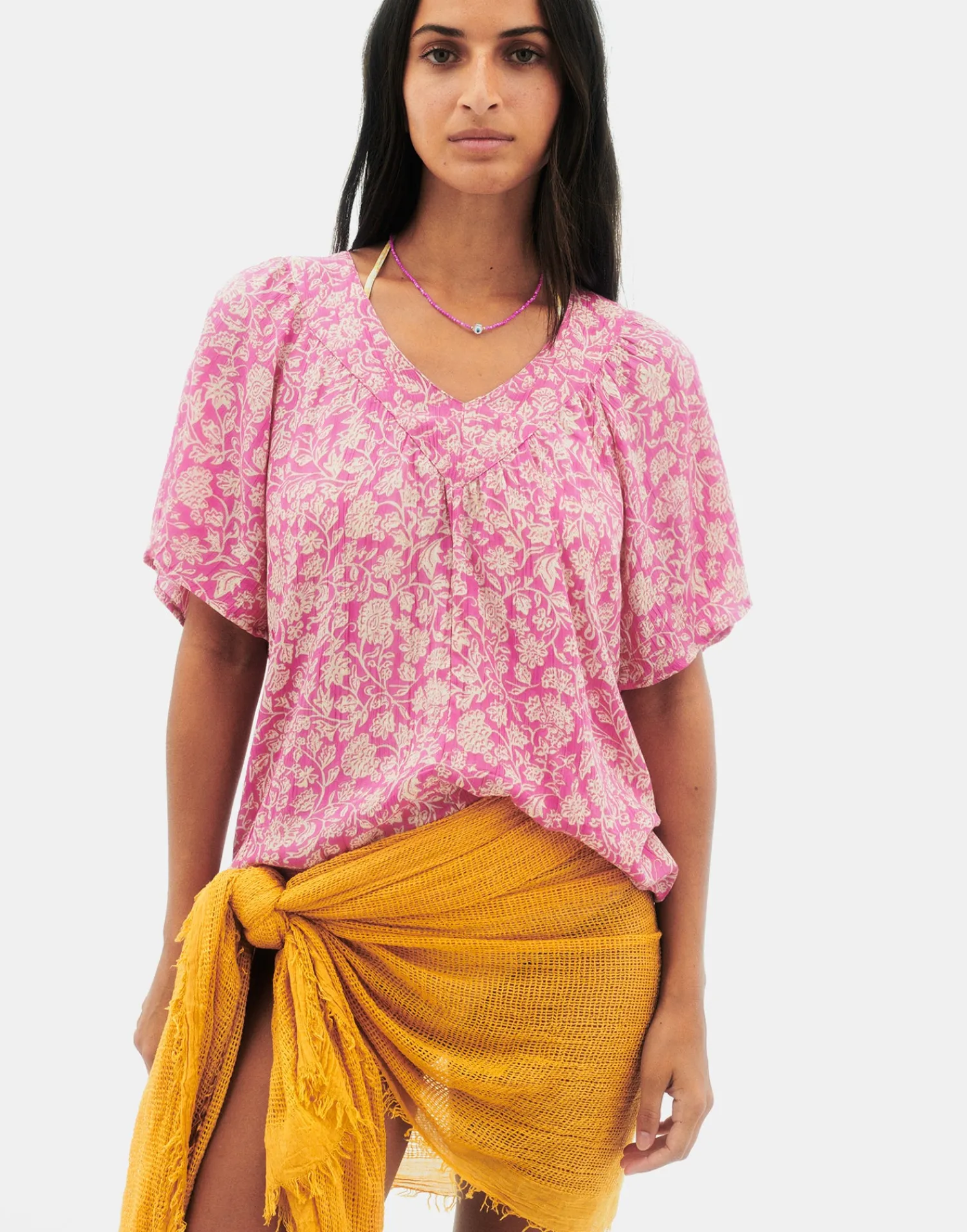 Natura Selection Camisas Y Blusas|Camisetas Y Tops^Blusa Rose 147761-PINK