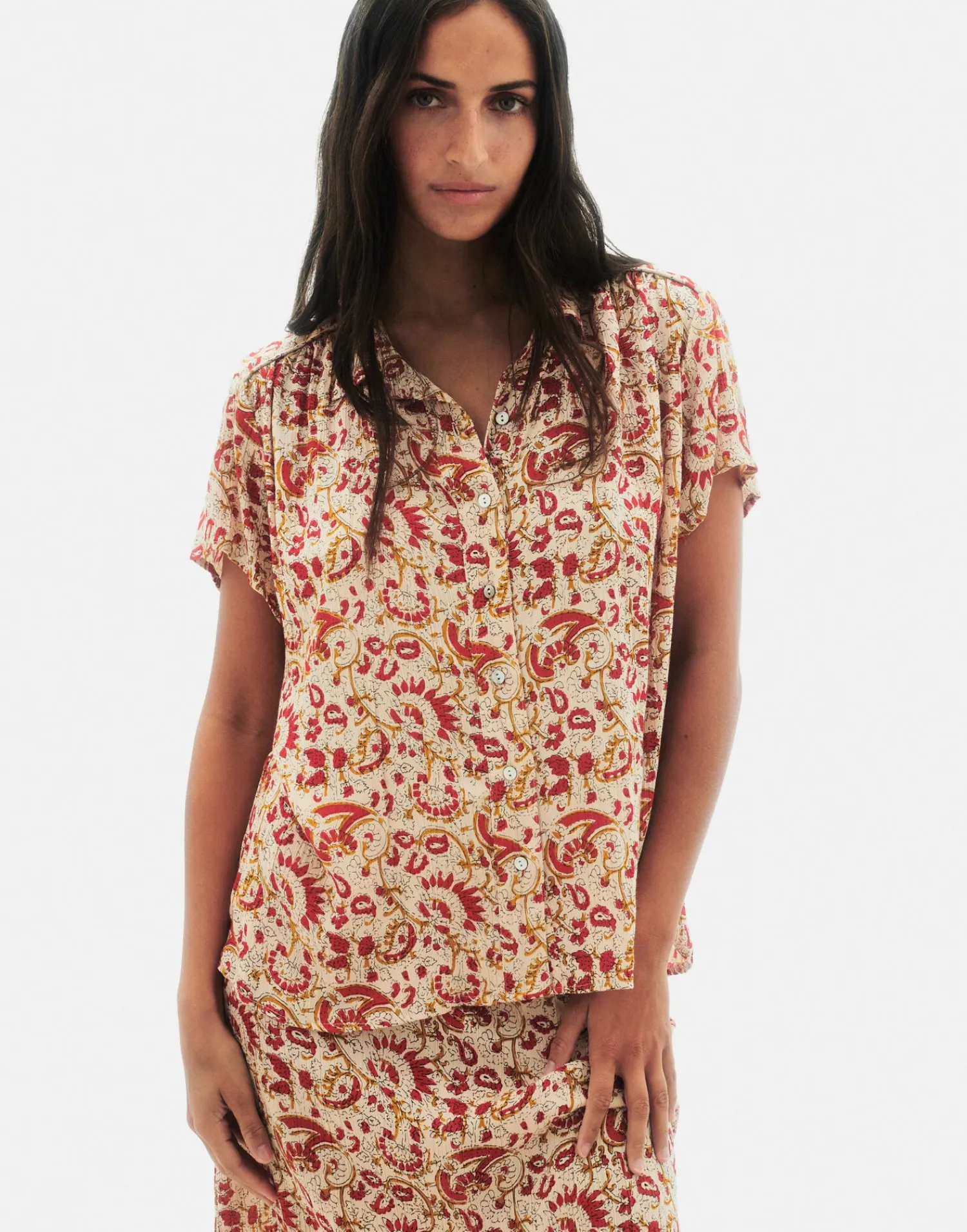 Natura Selection Camisas Y Blusas^Camisa Colima 147763-ECRU