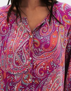 Natura Selection Camisas Y Blusas^Camisa Paisley 147769-FUCHSIA