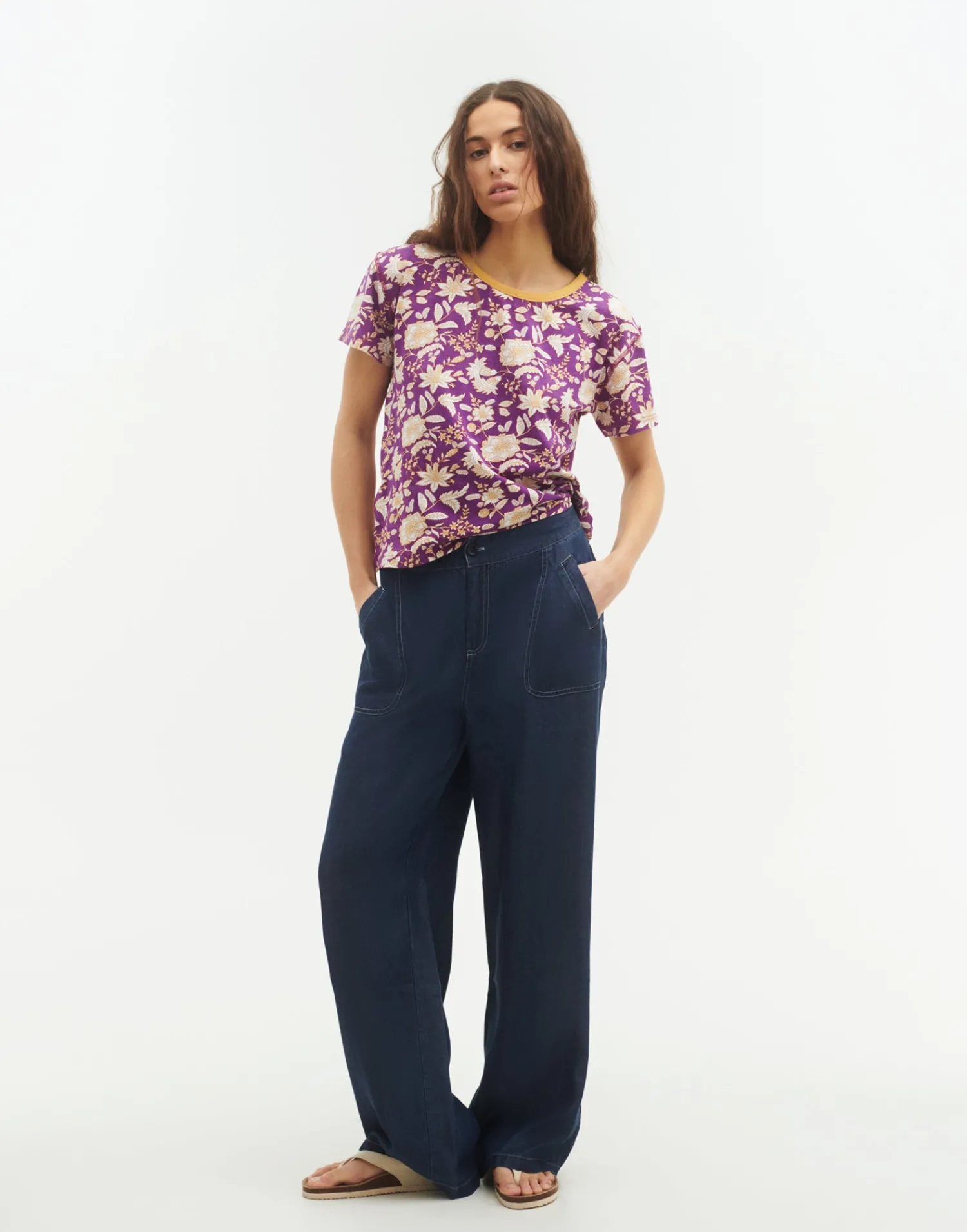 Natura Selection Camisetas Y Tops^Camiseta Print Indio 145957-LILAC