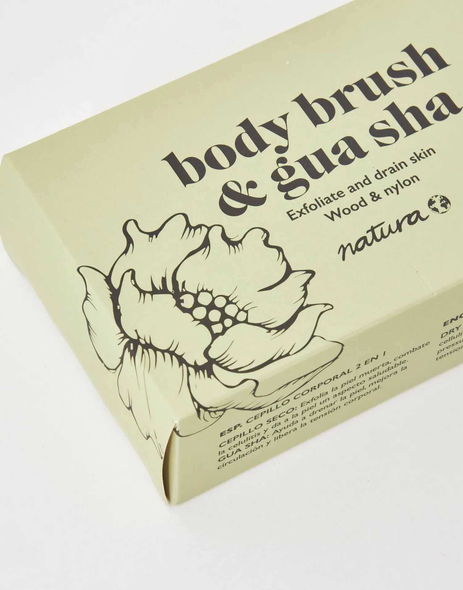 Natura Selection Baño|Bodycare & Beauty^Cepillo Corporal Con Gua Sha 138279-WOOD