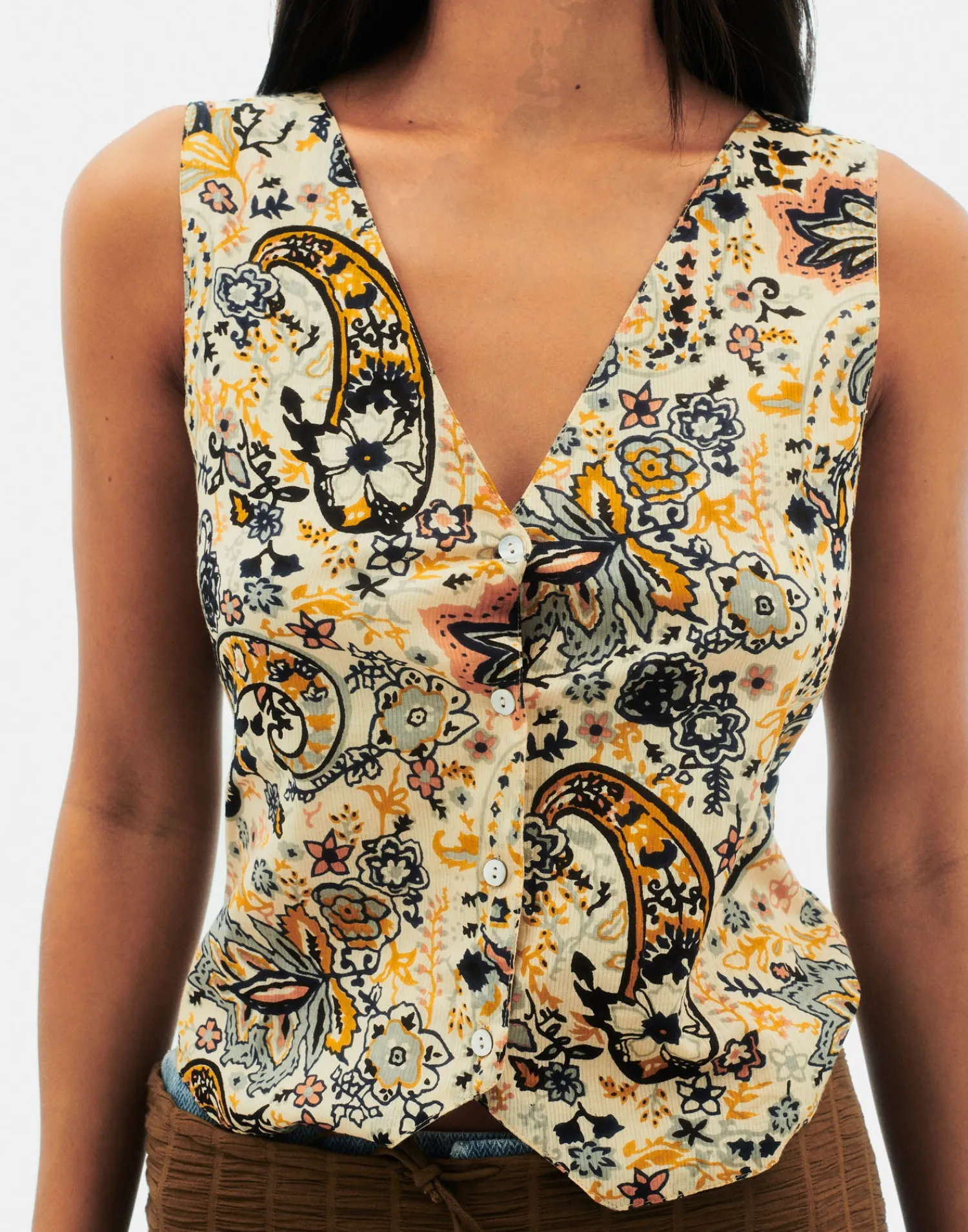 Natura Selection Chalecos|Camisetas Y Tops^Chaleco Garden 147767-ECRU