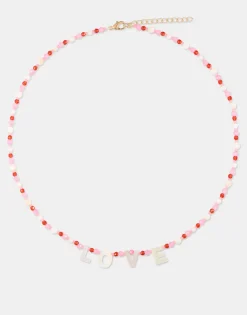 Natura Selection Bisutería^Collar Beads Love 150182-PINK