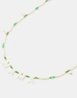 Natura Selection Bisutería^Collar Beads Mamá 150180-GREEN