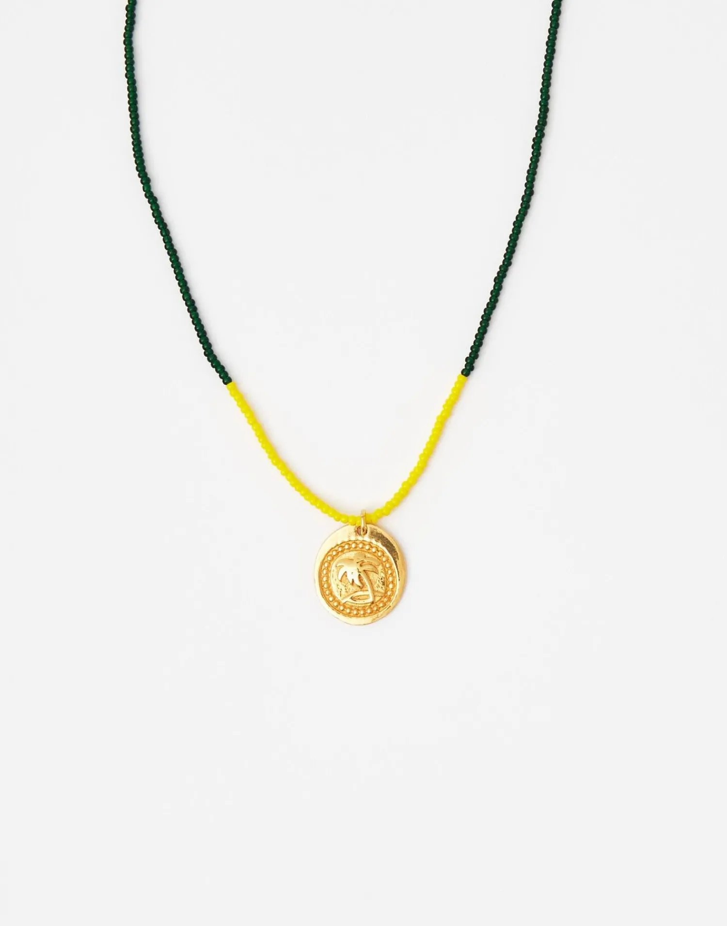 Natura Selection Bisutería^Collar Colgante Palmeras 139906-GOLD