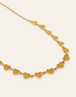 Natura Selection Bisutería^Collar Corazones 145824-GOLD