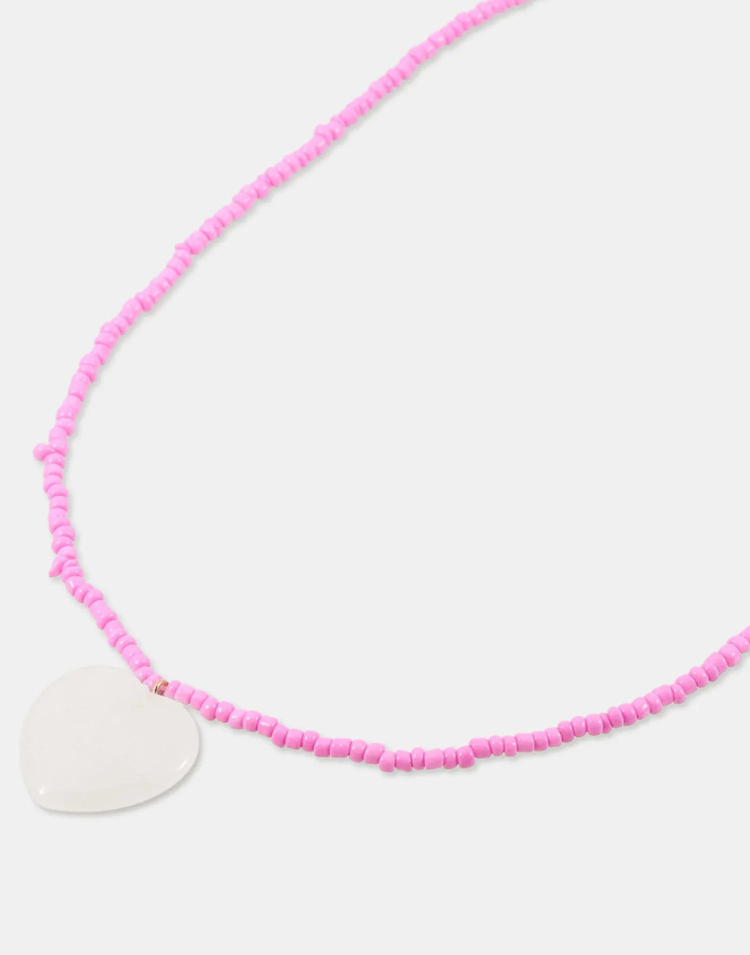 Natura Selection Bisutería^Collar Piedra Corazón 149975-PINK