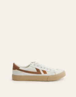 Natura Selection Calzado^Deportiva Blanca Franjas 145155-CAMEL