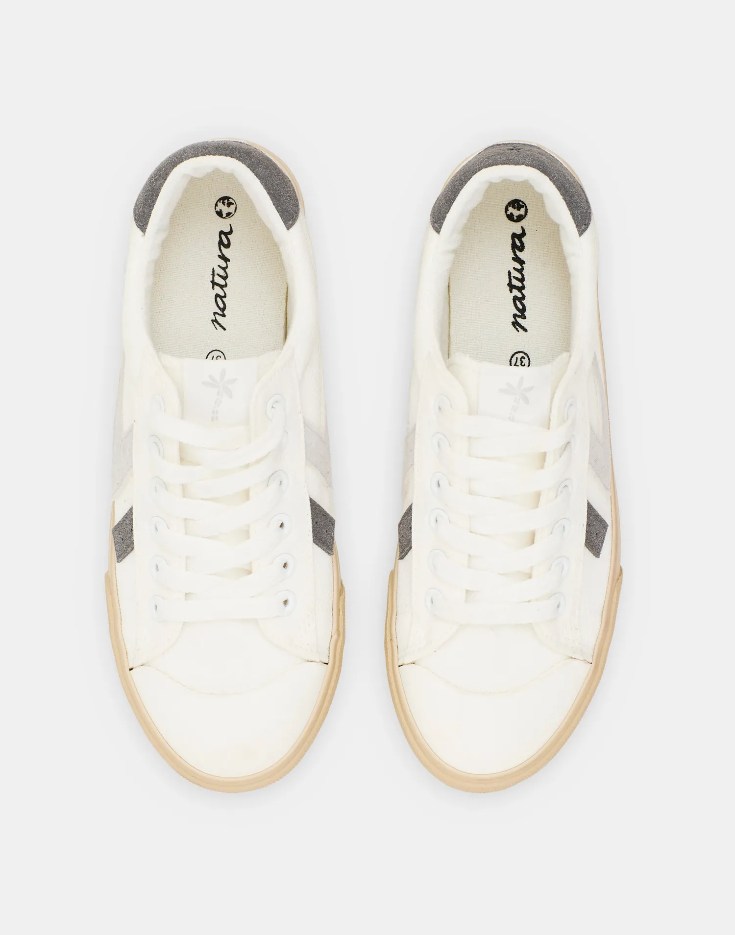 Natura Selection Calzado^Deportiva Blanca Franjas 147835-GREY