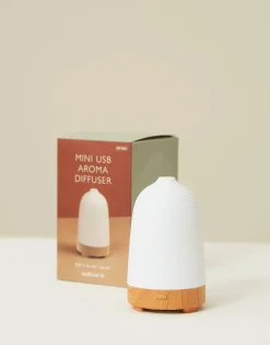 Natura Selection Aromas Y Difusores|Difusores^Difusor Aroma Base Color Madera Usb 124131-WOODEN