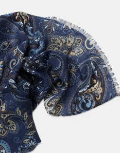 Natura Selection Fulares Y Pañuelos^Fular Paisley Grande 147878-BLUE