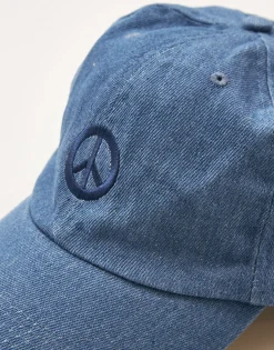 Natura Selection Sombreros Y Gorras^Gorra Bordada Peace 146114-BLUE