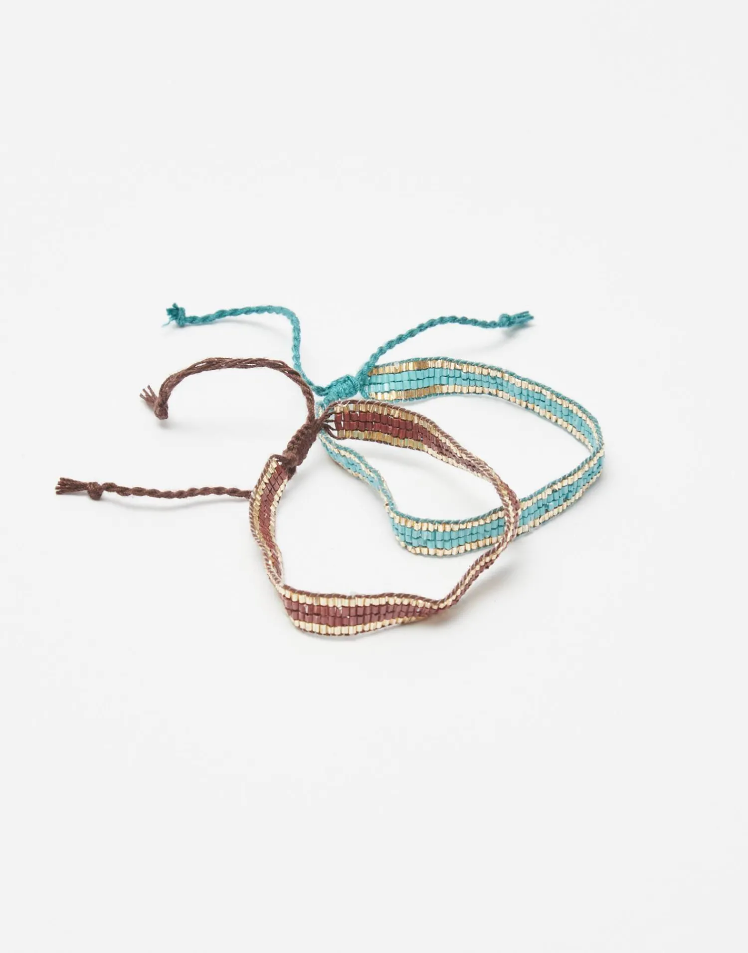 Natura Selection Bisutería^Pack 2 Pulseras Ribete Dorado