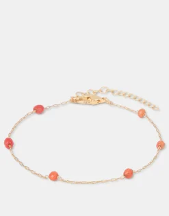 Natura Selection Bisutería^Pulsera Dorada Piedra Color