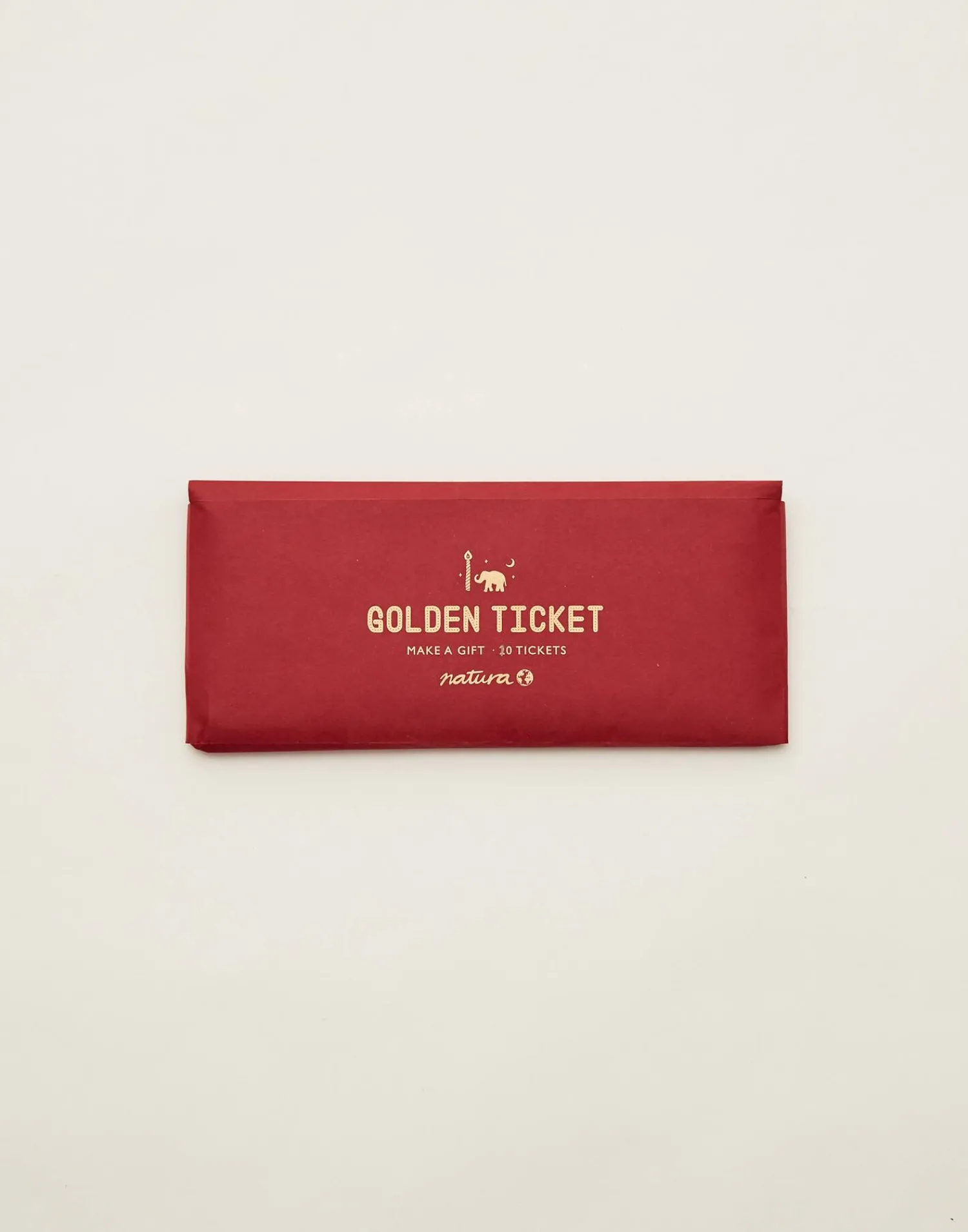 Natura Selection Papelería^Set 10 Tickets Regalo Con Sobres 131014-RED