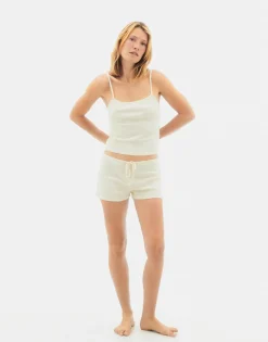 Natura Selection Pijamas^Short Desagujado 147840-OFFWHITE