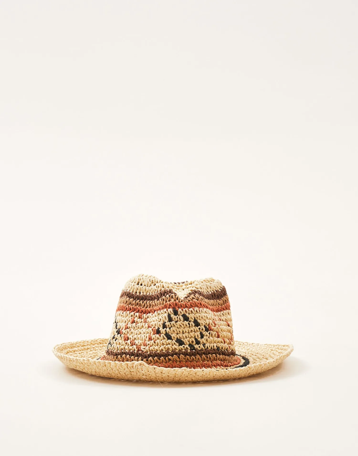 Natura Selection Sombreros Y Gorras^Sombrero Papel Rombos 145567-BROWN