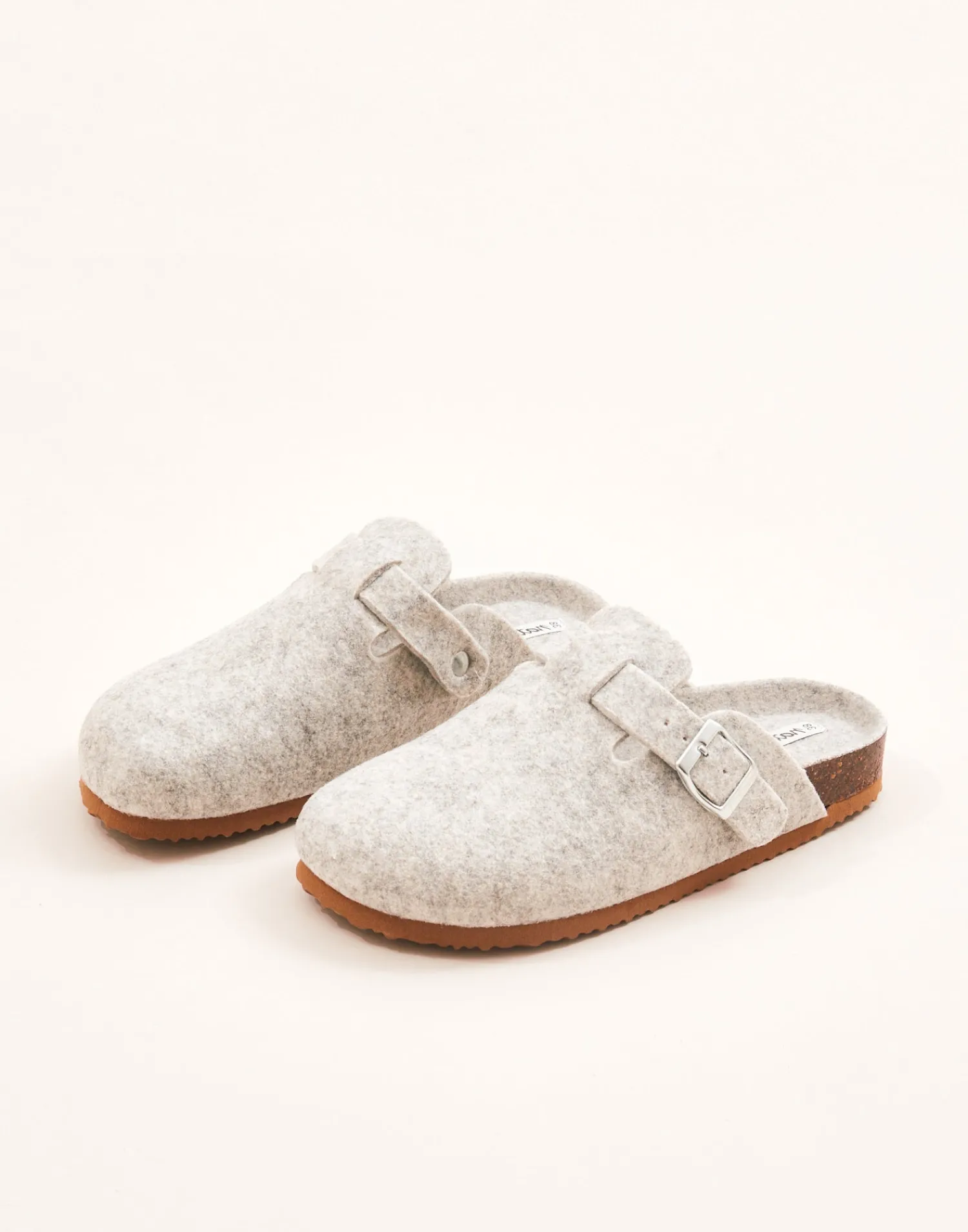 Natura Selection Zapatillas^Zueco Ergonómico Fieltro 147549-GREY