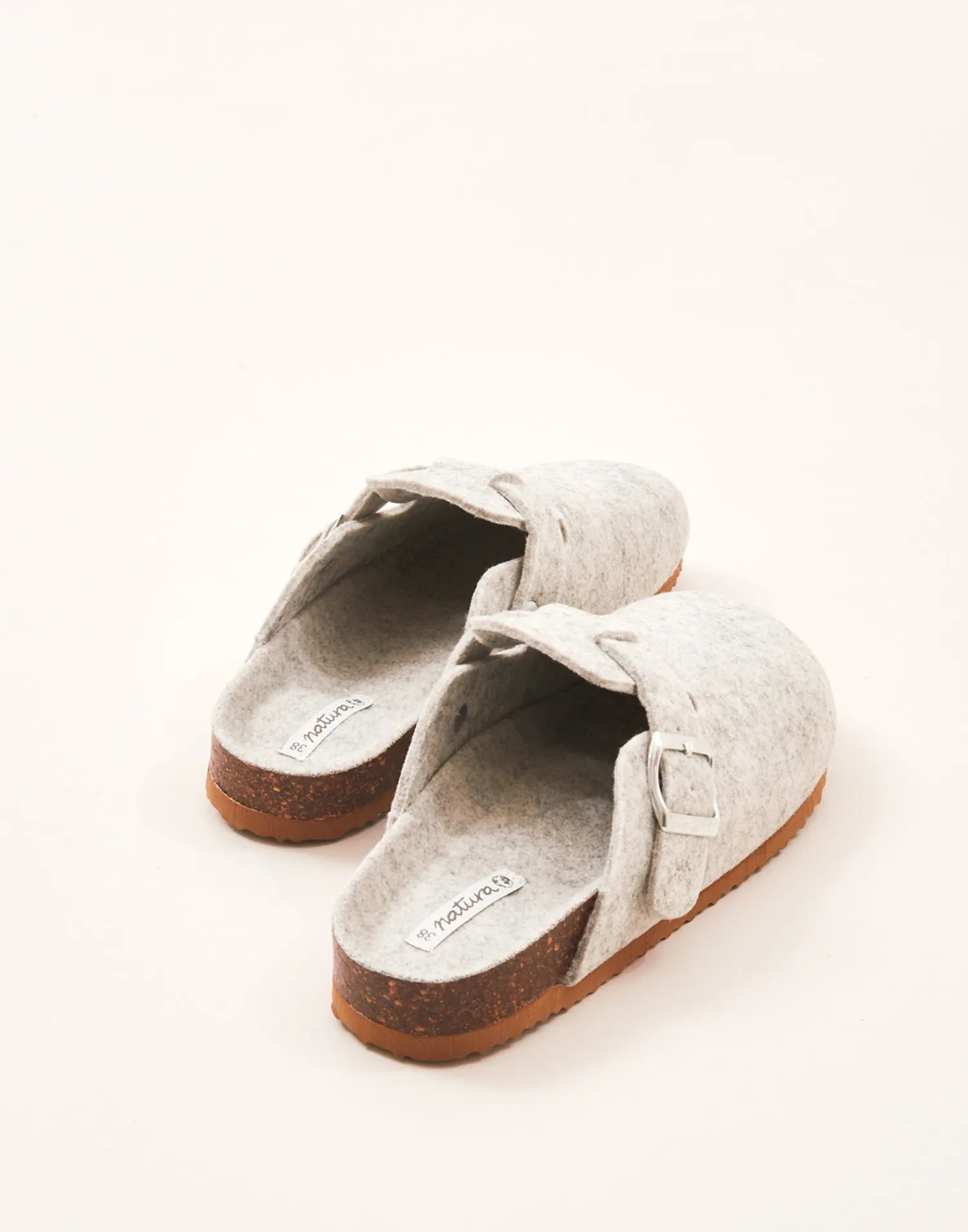 Natura Selection Zapatillas^Zueco Ergonómico Fieltro 147549-GREY